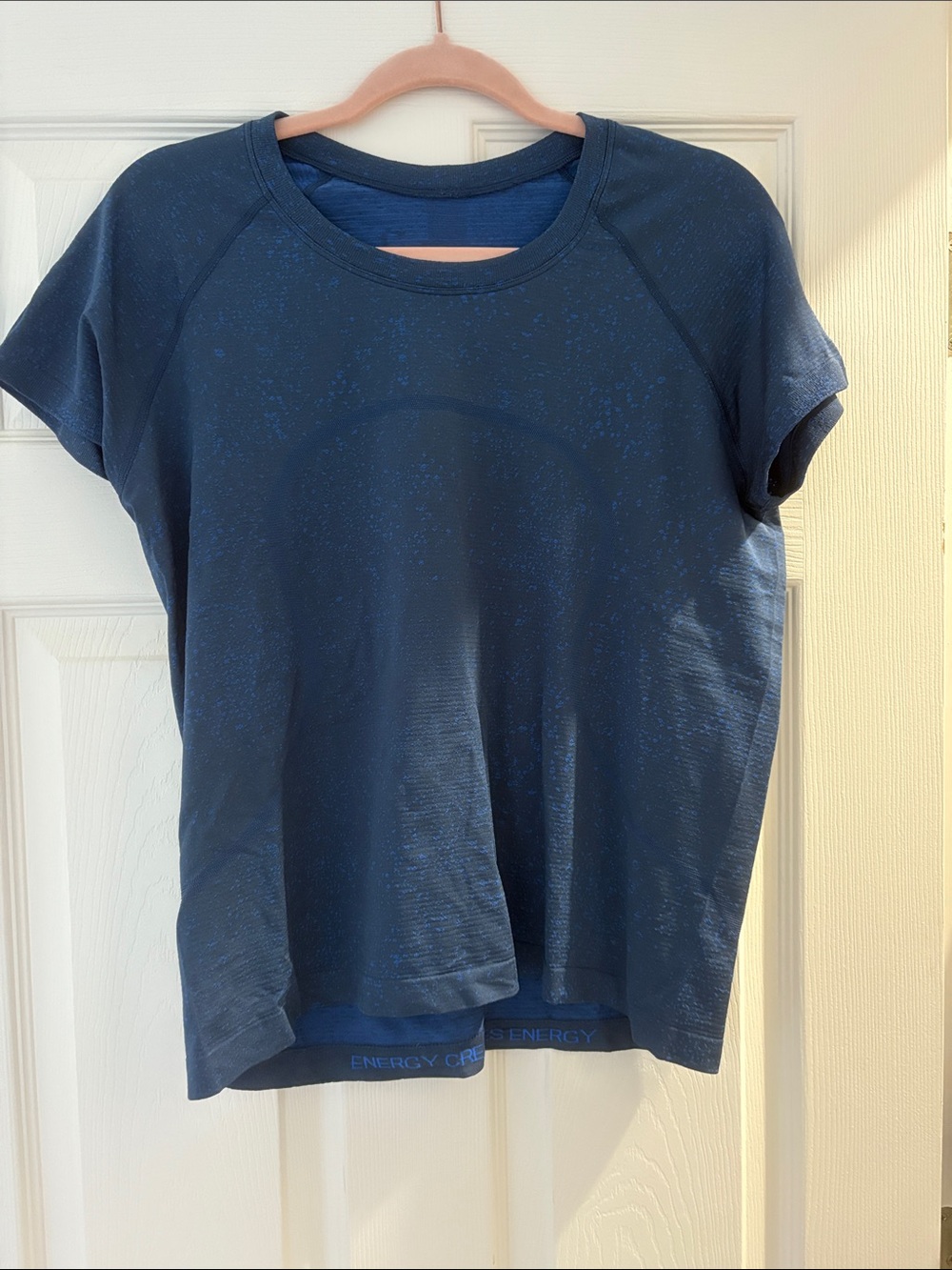 Lululemon Swiftly T Shirt Size 12 Women's Navy Short Sleeve Active Tee